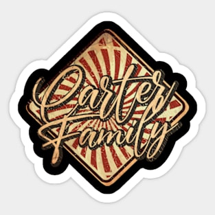 The Carter Family vintage design on top Sticker